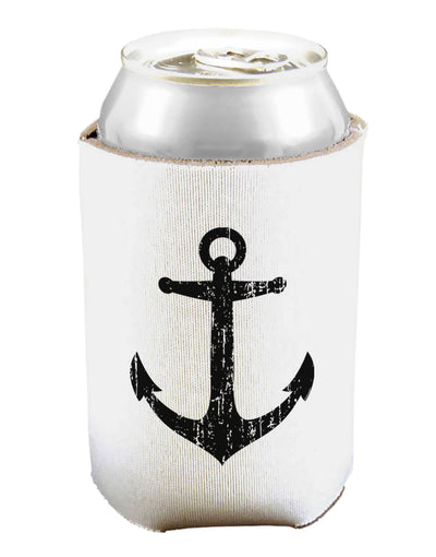 Distressed Nautical Sailor Anchor Can and Bottle Insulator Cooler-Bottle Insulator-TooLoud-White-Davson Sales