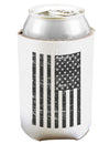 Vintage Black and White USA Flag Can and Bottle Insulator Cooler-Bottle Insulator-TooLoud-White-Davson Sales