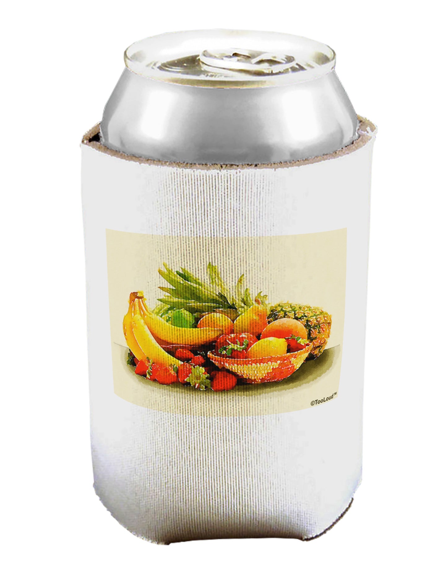 Watercolor Fruit Bowl 2 Can / Bottle Insulator Coolers-Can Coolie-TooLoud-1 Piece-Davson Sales