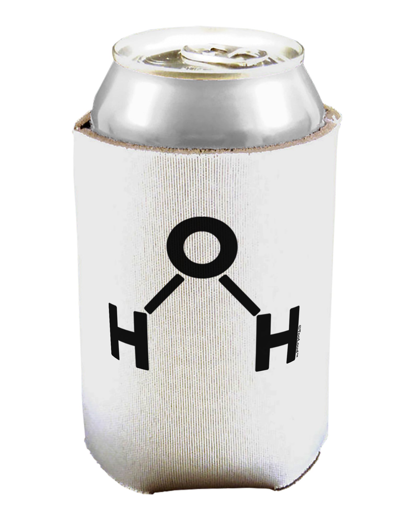 Water Molecule Text Can / Bottle Insulator Coolers by TooLoud-Can Coolie-TooLoud-1-Davson Sales