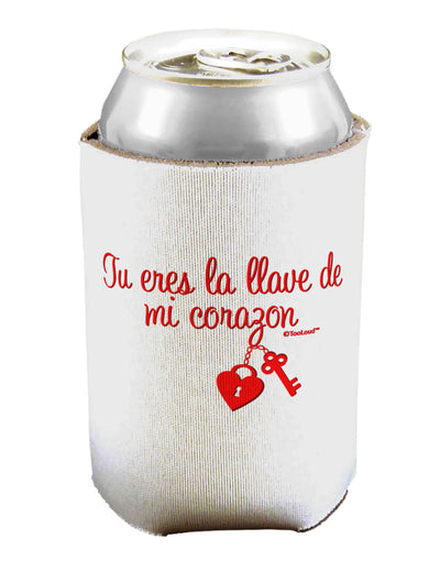 Tu Eres La Llave De Mi Corazon Can / Bottle Insulator Coolers by TooLoud-Can Coolie-TooLoud-1-Davson Sales