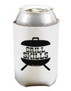 Grill Skills Grill Design Can / Bottle Insulator Coolers by TooLoud-Can Coolie-TooLoud-1-Davson Sales