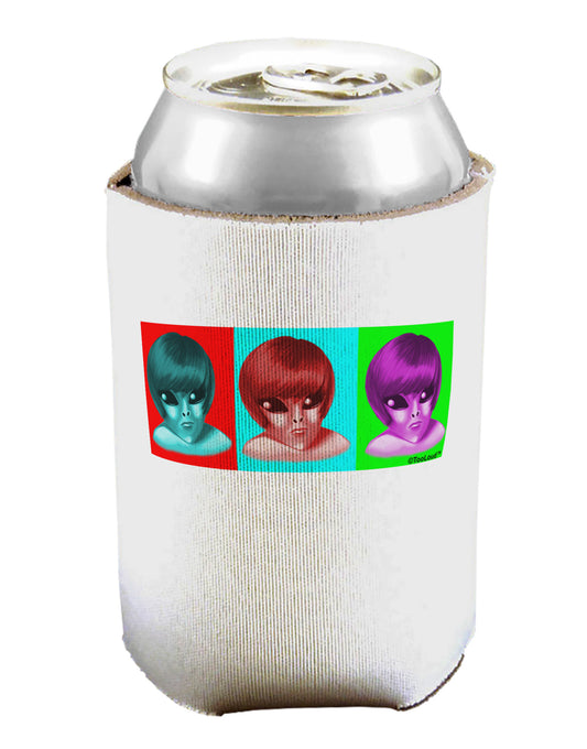 Extraterrestial Pop-art #1 Can / Bottle Insulator Coolers by TooLoud-Can Coolie-TooLoud-1-Davson Sales