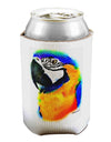 Brightly Colored Parrot Watercolor Can / Bottle Insulator Coolers-Can Coolie-TooLoud-1-Davson Sales
