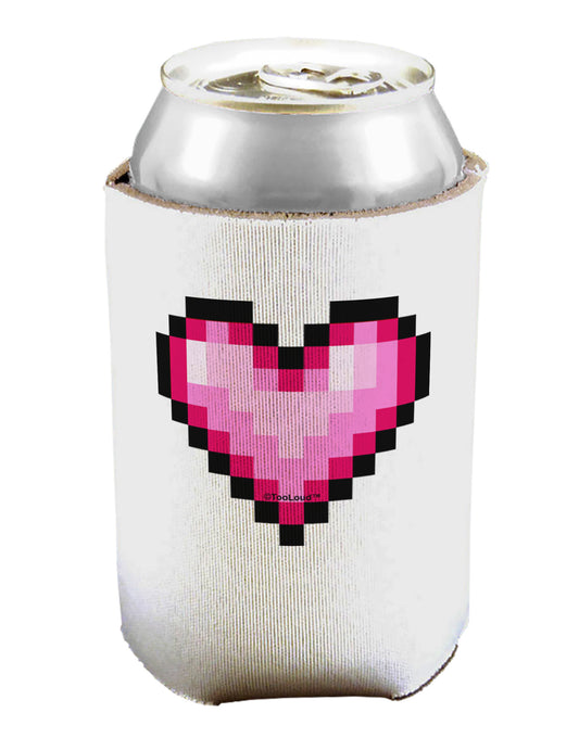 Pixel Heart Design B - Valentine's Day Can / Bottle Insulator Coolers by TooLoud-Can Coolie-TooLoud-1-Davson Sales
