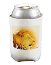 Lion Watercolor 3 Text Can / Bottle Insulator Coolers-Can Coolie-TooLoud-1 Piece-Davson Sales