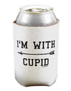 I'm With Cupid - Left Arrow Can / Bottle Insulator Coolers by TooLoud-Can Coolie-TooLoud-1-Davson Sales