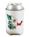 Mexican Roots - Mexico Outline Mexican Flag Can / Bottle Insulator Coolers by TooLoud-Can Coolie-TooLoud-1-Davson Sales