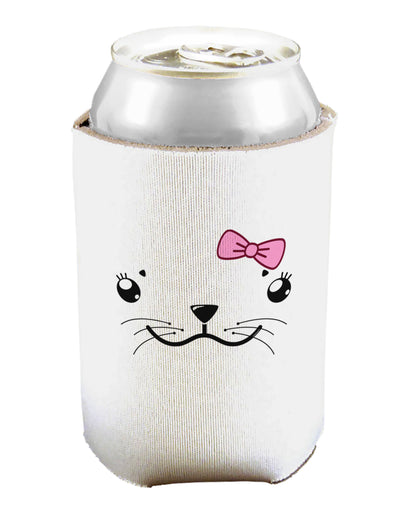 Kyu-T Face - Sealia Cute Girl Seal Can and Bottle Insulator Cooler-Bottle Insulator-TooLoud-White-Davson Sales