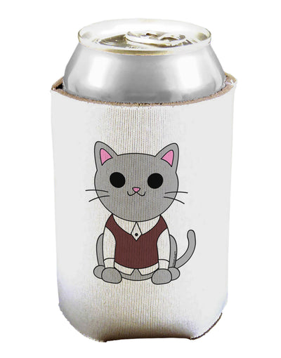 Cute Sweater Vest Cat Design Can / Bottle Insulator Coolers by TooLoud-Can Coolie-TooLoud-1-Davson Sales