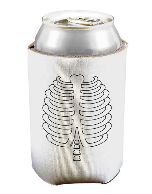 Skeleton Ribcage Halloween Can and Bottle Insulator Cooler-Bottle Insulator-TooLoud-White-Davson Sales