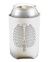 Skeleton Ribcage Halloween Can and Bottle Insulator Cooler-Bottle Insulator-TooLoud-White-Davson Sales