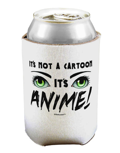 Not A Cartoon Eyes Green Can / Bottle Insulator Coolers by TooLoud-Can Coolie-TooLoud-1-Davson Sales