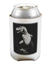 Tyrannosaurus Rex Design - Grayscale Can / Bottle Insulator Coolers by TooLoud-Can Coolie-TooLoud-1-Davson Sales