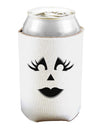 Woman Jack O Lantern Pumpkin Face Can and Bottle Insulator Cooler-Bottle Insulator-TooLoud-White-Davson Sales
