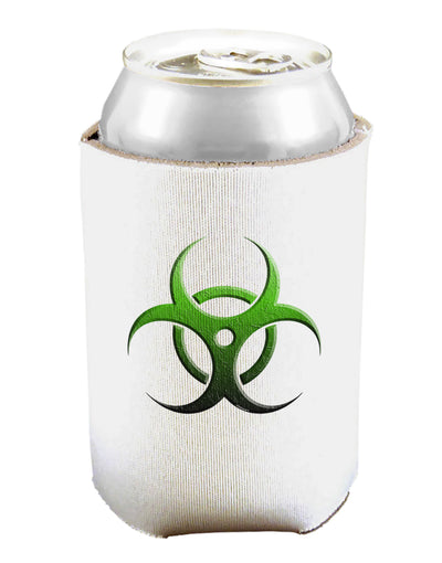 Biohazard Symbol Green Stone-Apocalypse Can and Bottle Insulator Cooler-Bottle Insulator-TooLoud-White-Davson Sales