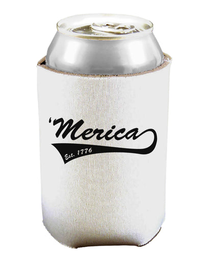 Merica Established 1776 Can / Bottle Insulator Coolers by TooLoud-Can Coolie-TooLoud-1-Davson Sales