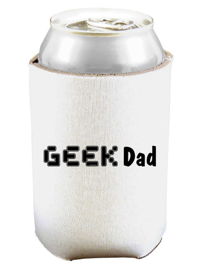 Geek Dad Can and Bottle Insulator Cooler-Bottle Insulator-TooLoud-White-Davson Sales