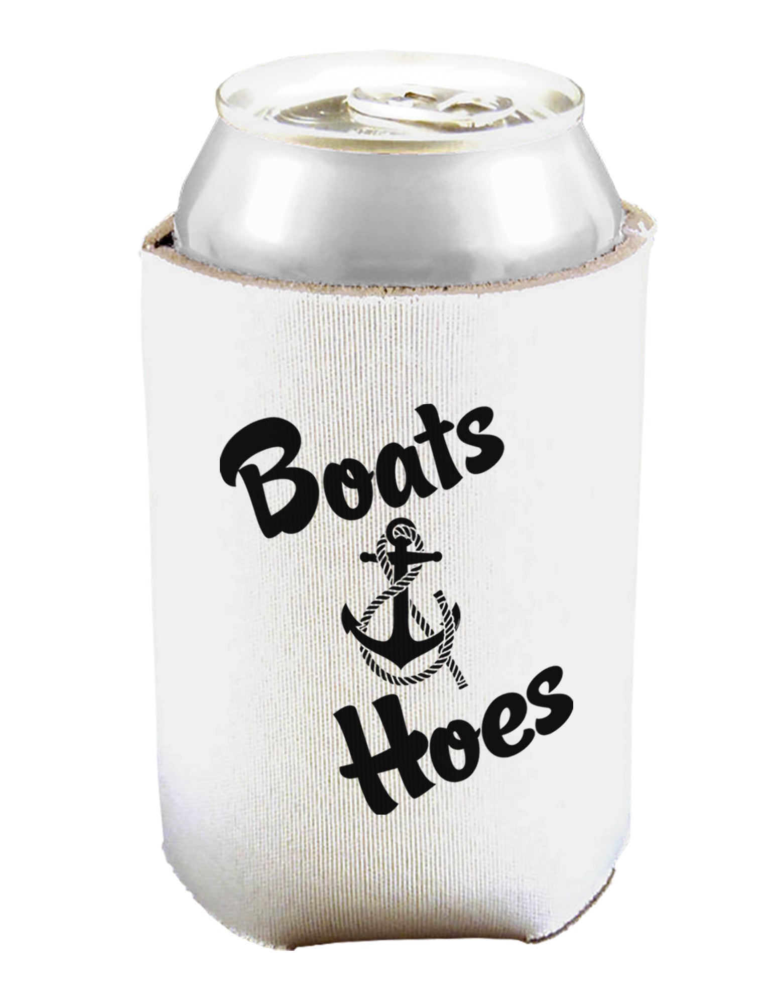 Boats and Hoes Can and Bottle Insulator Cooler-Bottle Insulator-TooLoud-White-Davson Sales