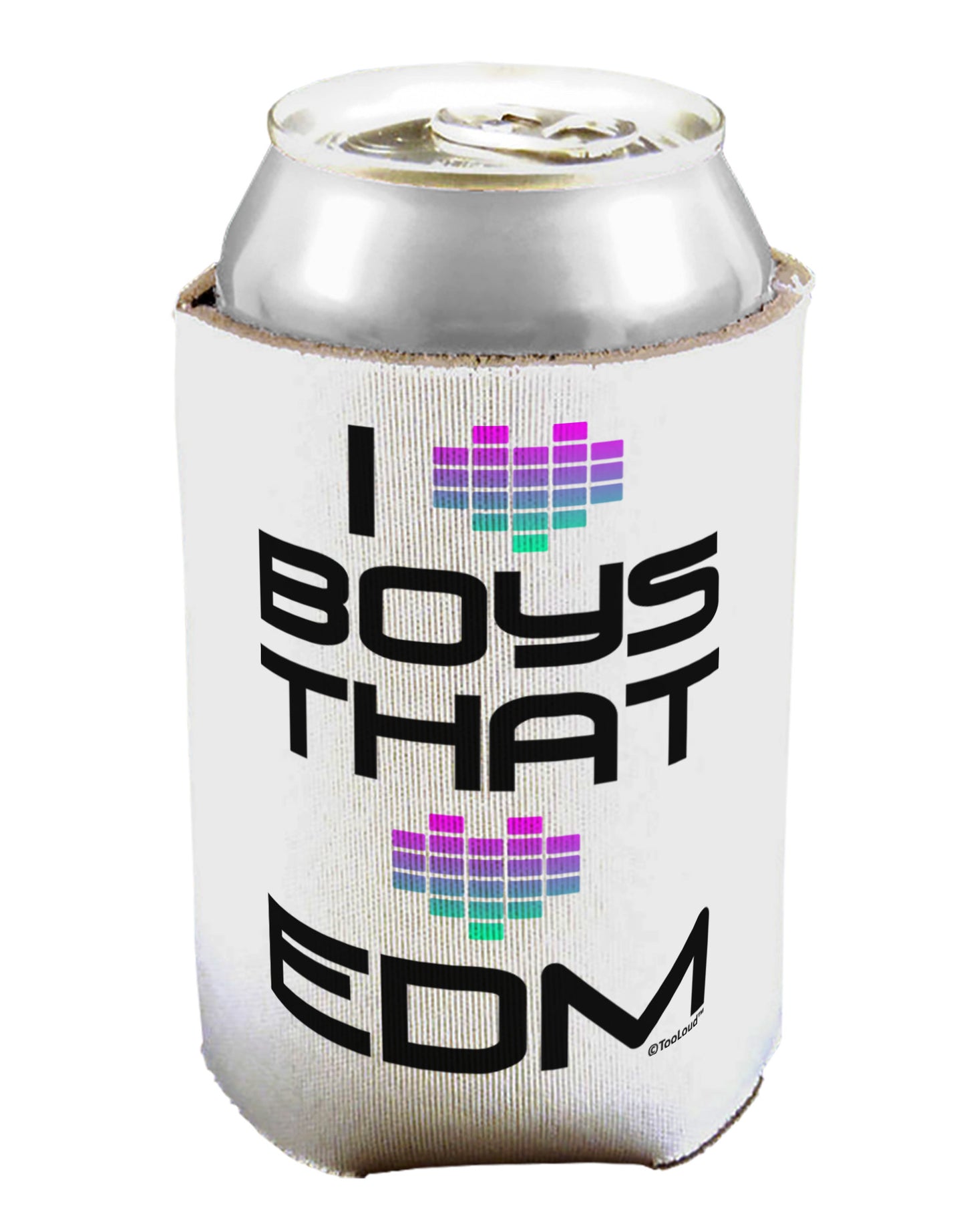I Heart Boys That Heart EDM Can / Bottle Insulator Coolers-Can Coolie-TooLoud-1-Davson Sales