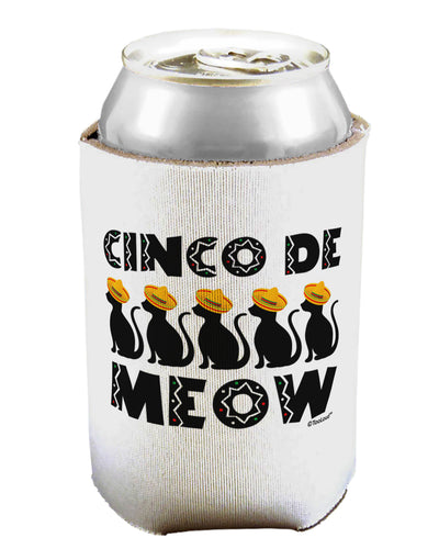 Five Cats - Cinco de Meow Can / Bottle Insulator Coolers by TooLoud-Can Coolie-TooLoud-1-Davson Sales