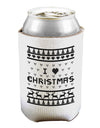 I Heart Christmas Ugly Christmas Sweater Can and Bottle Insulator Cooler-Bottle Insulator-TooLoud-White-Davson Sales