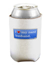 I Heart My Nerd Husband - Retro Can / Bottle Insulator Coolers by TooLoud-Can Coolie-TooLoud-1-Davson Sales