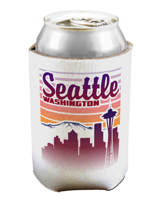 Seattle Washington Sunset Can / Bottle Insulator Coolers-Can Coolie-TooLoud-1-Davson Sales