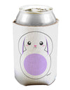 Cute Bunny with Floppy Ears - Purple Can / Bottle Insulator Coolers by TooLoud-Can Coolie-TooLoud-1-Davson Sales