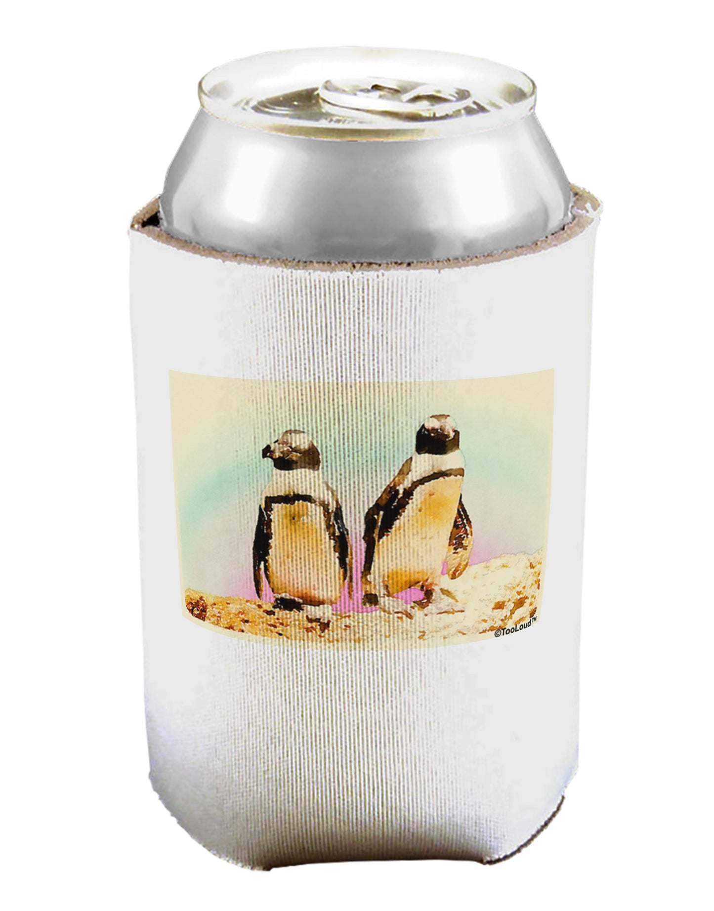 Magellanic Penguin Watercolor Can / Bottle Insulator Coolers-Can Coolie-TooLoud-1 Piece-Davson Sales