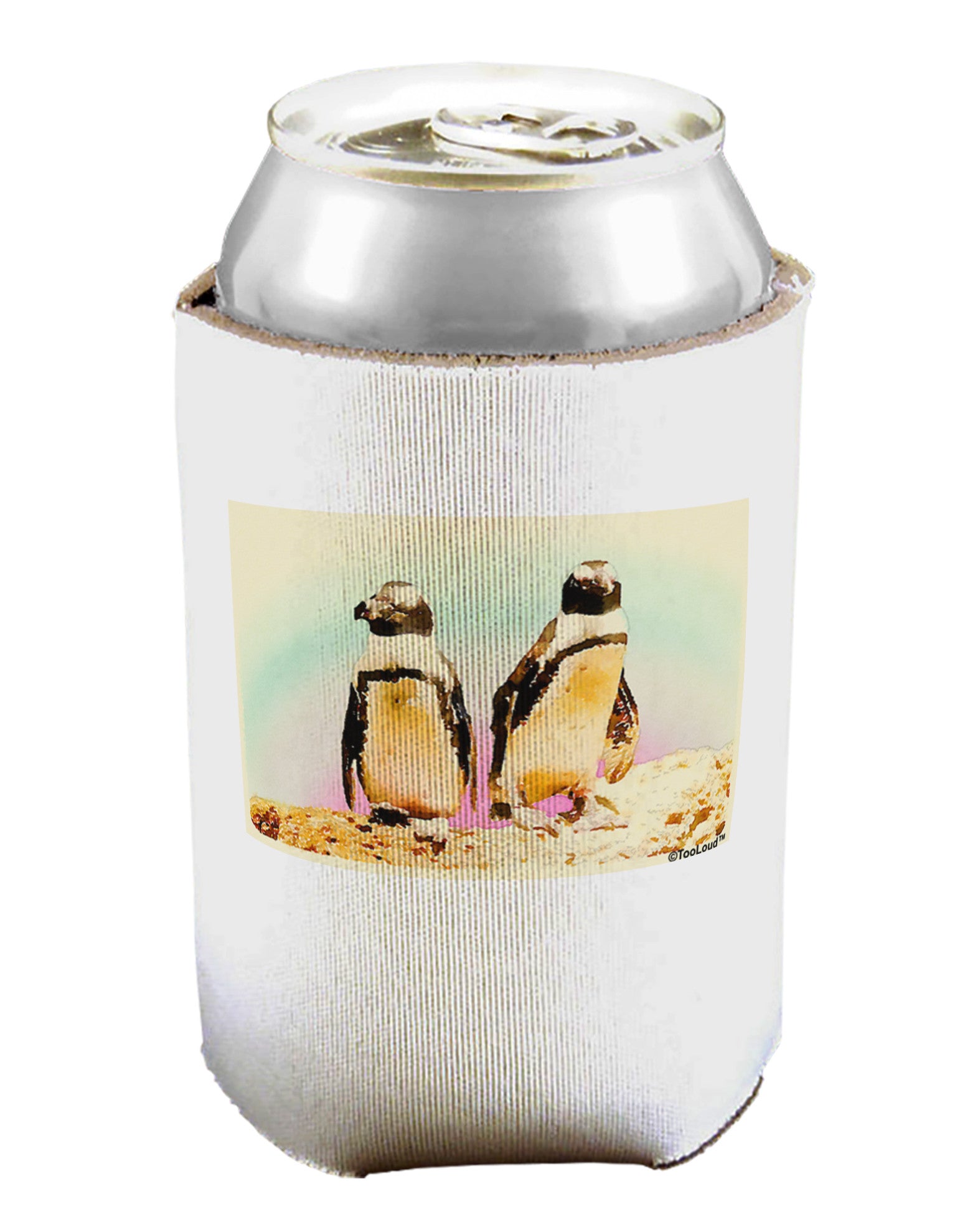 Magellanic Penguin Watercolor Can / Bottle Insulator Coolers-Can Coolie-TooLoud-1 Piece-Davson Sales