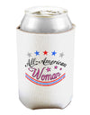 All-American Woman Can and Bottle Insulator Cooler-Bottle Insulator-TooLoud-White-Davson Sales