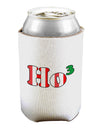 Ho Ho Ho Math Christmas Can and Bottle Insulator Cooler-Bottle Insulator-TooLoud-White-Davson Sales