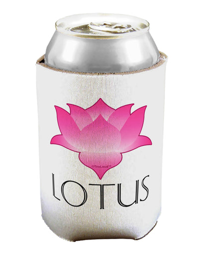 Lotus Flower Design Gradient - Text Can / Bottle Insulator Coolers by TooLoud-Can Coolie-TooLoud-1-Davson Sales