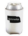 Nebraska - United States Shape Can / Bottle Insulator Coolers by TooLoud-Can Coolie-TooLoud-1-Davson Sales