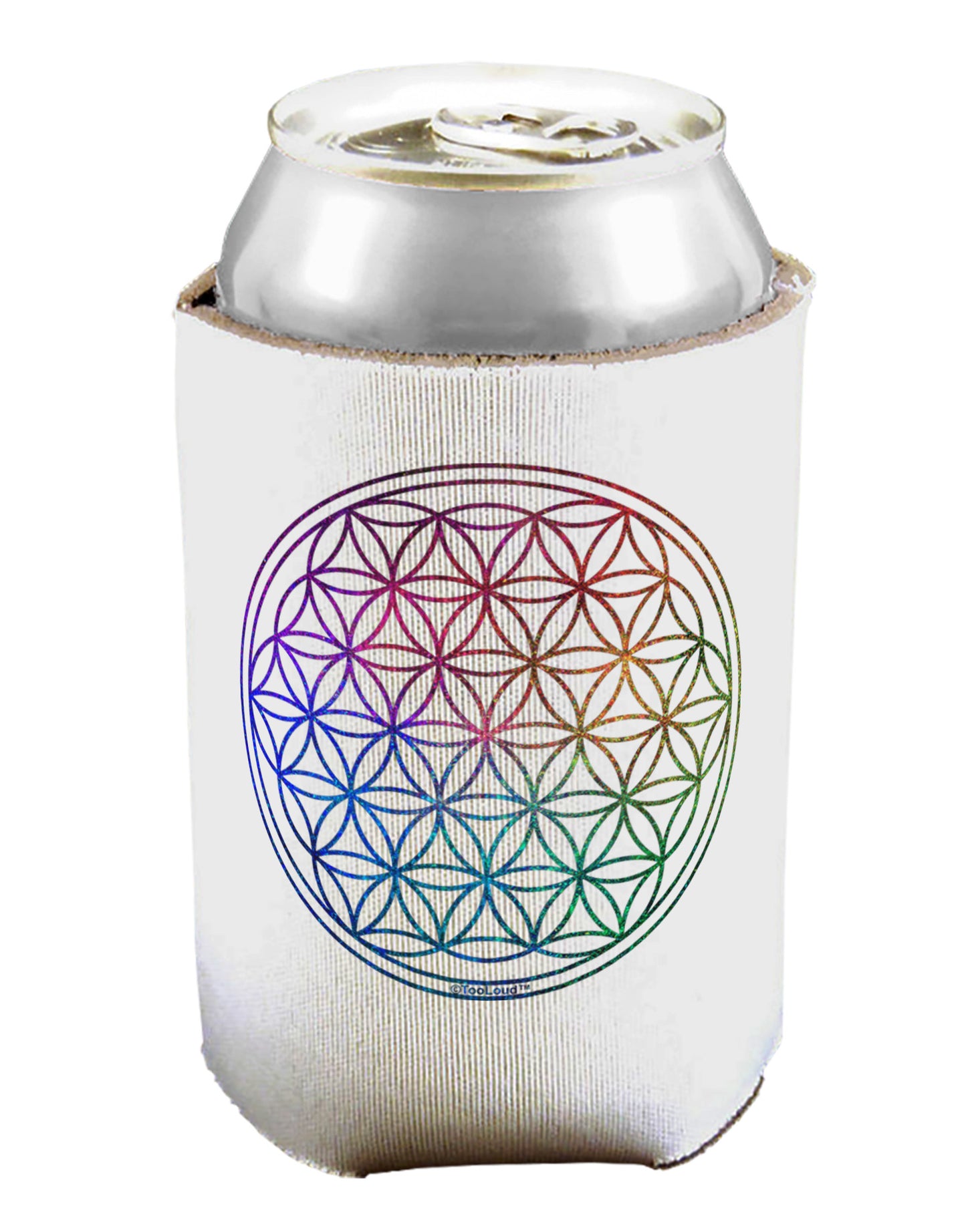 Flower of Life Circle Can / Bottle Insulator Coolers-Can Coolie-TooLoud-1-Davson Sales