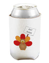 Eat Sushi Thanksgiving Turkey Can and Bottle Insulator Cooler-Bottle Insulator-TooLoud-White-Davson Sales