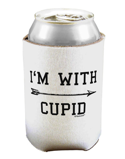 I'm With Cupid - Right Arrow Can / Bottle Insulator Coolers by TooLoud-Can Coolie-TooLoud-1-Davson Sales