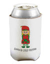 Santa's Little Helper Christmas Elf Girl Can / Bottle Insulator Coolers-Can Coolie-TooLoud-1 Piece-Davson Sales
