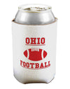 Ohio Football Can / Bottle Insulator Coolers by TooLoud-Can Coolie-TooLoud-1-Davson Sales