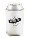 50th Birthday Made In Birth Year 1964 Can and Bottle Insulator Cooler-Bottle Insulator-TooLoud-White-Davson Sales