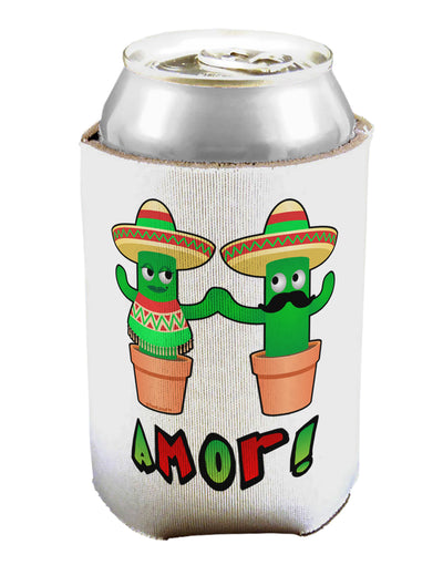 Fiesta Cactus Couple Amor Can / Bottle Insulator Coolers by TooLoud-Can Coolie-TooLoud-1-Davson Sales