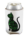Happy St. Catty's Day - St. Patrick's Day Cat Can / Bottle Insulator Coolers by TooLoud-Can Coolie-TooLoud-1-Davson Sales