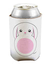 Cute Bunny with Floppy Ears - Pink Can / Bottle Insulator Coolers by TooLoud-Can Coolie-TooLoud-1-Davson Sales