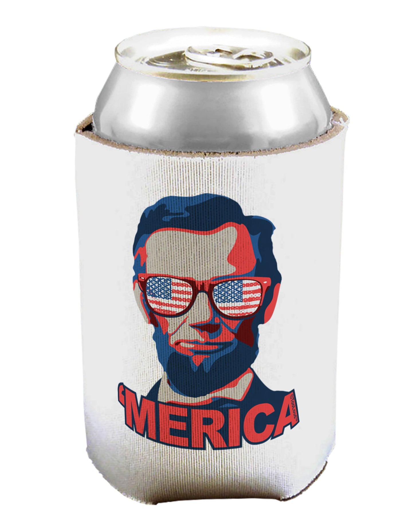 Lincoln Merica Can / Bottle Insulator Coolers-Can Coolie-TooLoud-1-Davson Sales