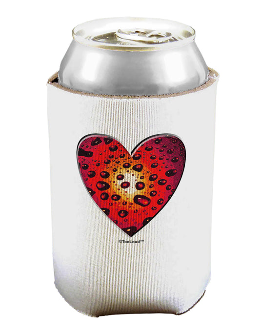 Water Droplet Heart Red Can / Bottle Insulator Coolers by TooLoud-Can Coolie-TooLoud-1-Davson Sales