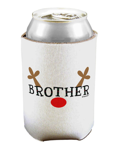 Matching Family Christmas Design - Reindeer - Brother Can / Bottle Insulator Coolers by TooLoud-Can Coolie-TooLoud-1-Davson Sales