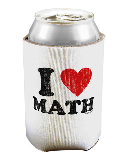 I Heart Math Distressed Can / Bottle Insulator Coolers by TooLoud-Can Coolie-TooLoud-1-Davson Sales