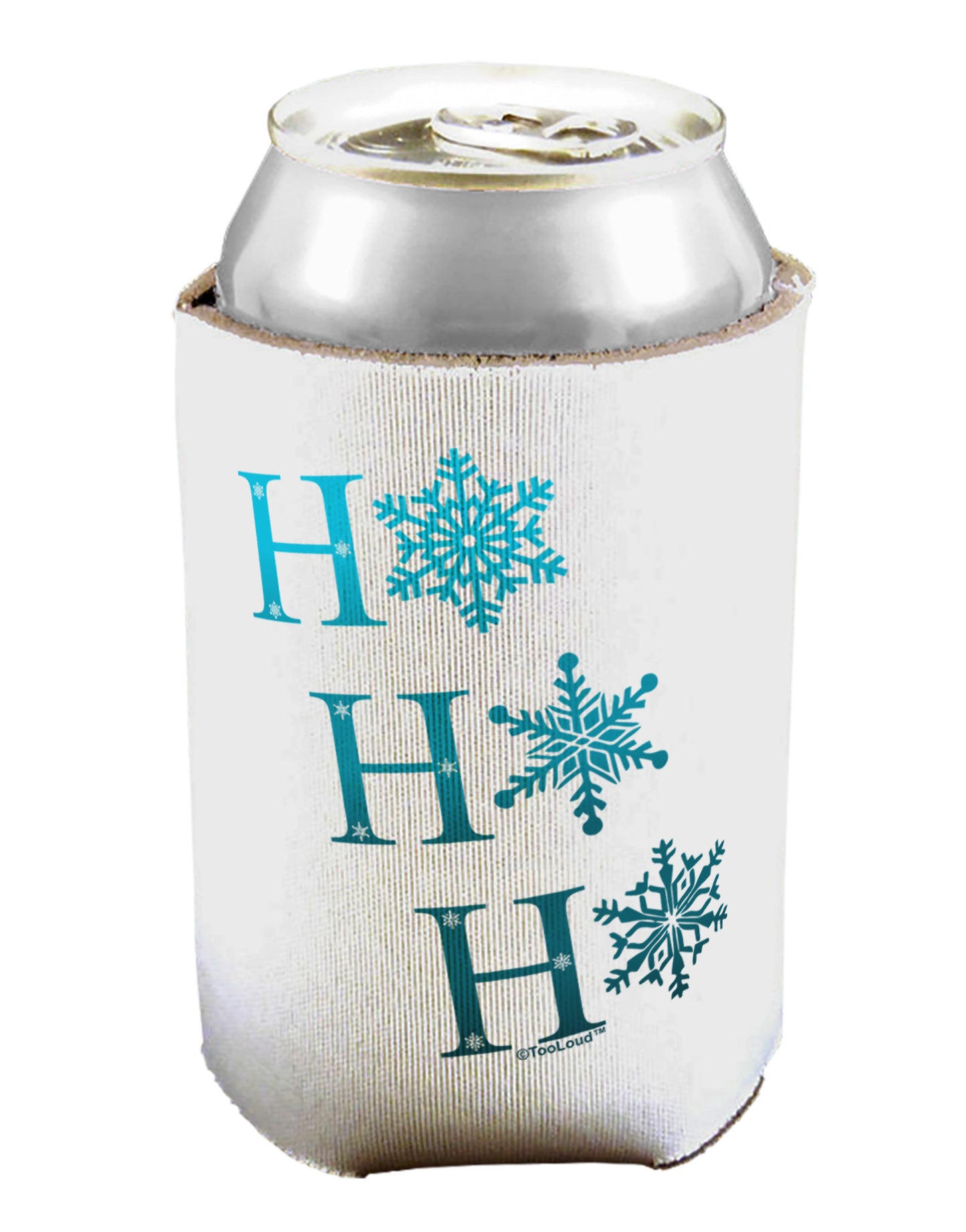 Ho Ho Ho Snowflakes Can / Bottle Insulator Coolers-Can Coolie-TooLoud-1-Davson Sales