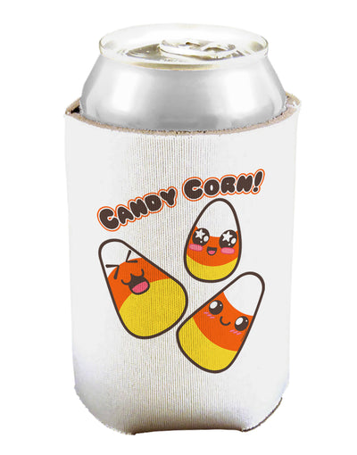 Cute Kawaii Candy Corn Halloween Can and Bottle Insulator Cooler-Bottle Insulator-TooLoud-White-Davson Sales